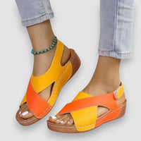 Laurel | Comfortable Walking Sandals – Orange