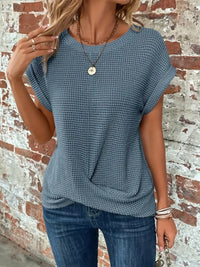 Cybele | Kurzärmeliges Damen-T-Shirt – Himmelblau