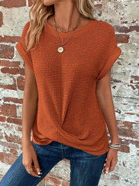 Cybele | Kurzärmeliges Damen-T-Shirt – Orange