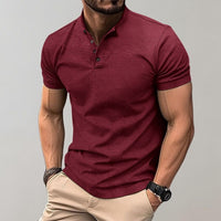 Leo - Elegantes Freizeit-Poloshirt – Rot
