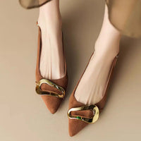 Elegante Damen Ballerinas – Braun