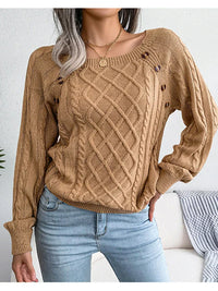 Hochwertige gestrickte Pullover für Damen - Weich & Elegant – Beige