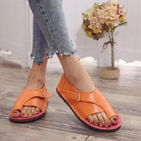 Elegante Damen-Sommersandalen mit Komfort-Sohle – Orange