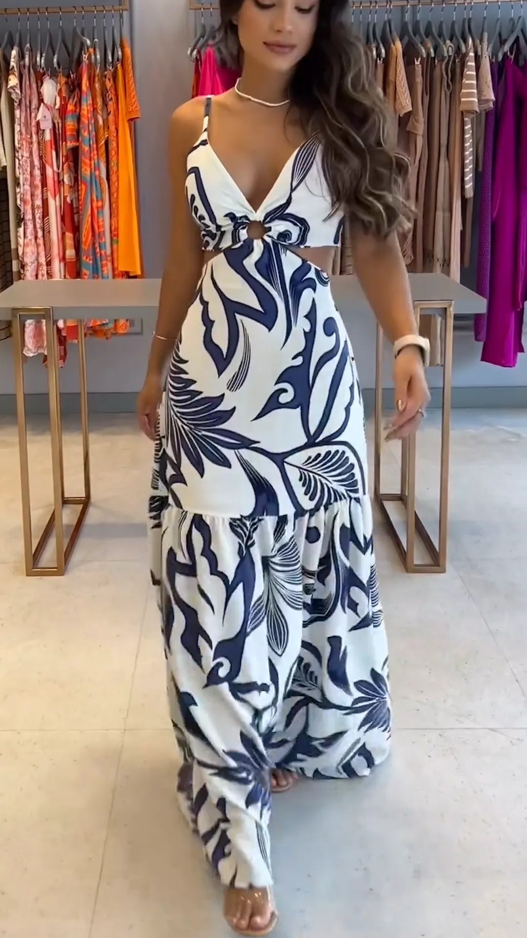 Sylvia - Sexy langes Maxikleid
