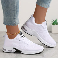 Atmungsaktive Damen Mesh Sneaker – Weiß