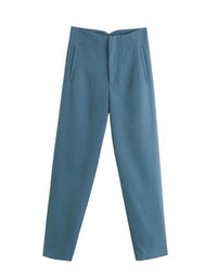 Elegante Damenhose - Knitterfrei und Vielseitig für Business und Freizeit – Blau