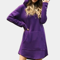 Damen Oversize Hoodie - Weich und Modisch – Lila