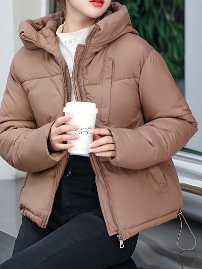 Wattierte Winterjacke für Damen in Khaki - Warm & Lässig