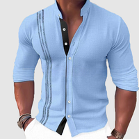 Elegantes Herren Business Langarmhemd – Hellblau
