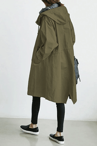 Wasserdichte Damen Windjacke mit Kapuze | Leicht & Atmungsaktiv – Olivgrün