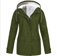 Damen Outdoor Jacke | Wasserdicht, Winddicht & Warmfutter – Grün