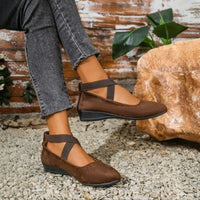 Sofia | Modische Keilschuhe Damen Chic Look – Braun