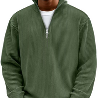 Calix | Trendiger und eleganter Pullover – Olivgrün