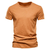 Herren Lässig T-Shirt | Bequem – Orange
