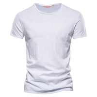 Herren Lässig T-Shirt | Bequem – Weiß