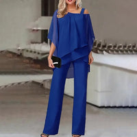 Lena - Eleganter Zweiteiler für Frauen – Blau