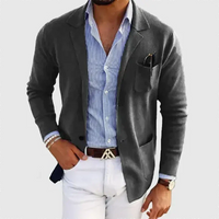 Herren-Blazer mit lockerer Passform | entspannte Form – Dunkel Grau