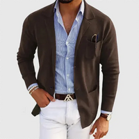 Herren-Blazer mit lockerer Passform | entspannte Form – Braun