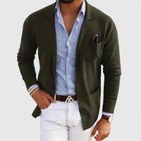 Herren-Blazer mit lockerer Passform | entspannte Form – Grün