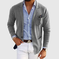 Herren-Blazer mit lockerer Passform | entspannte Form – Hell Grau