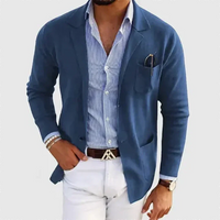 Herren-Blazer mit lockerer Passform | entspannte Form – Blau