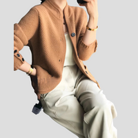 Martina | Langer Kaschmir Cardigan mit V Ausschnitt – Camel
