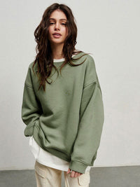 Sayrielle | Pullover mit O-Ausschnitt – Dunkelgrau