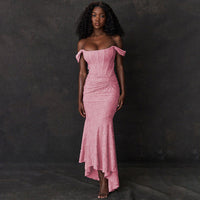 Princess | Korsett Party Maxikleid - Stilvoll & schmeichelhaft – Rosa