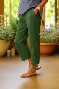 Julienne - Elegante Leichte Hose – Grün