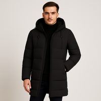 Kurtis | Herren-Steppjacke mit Stehkragen – Schwarz