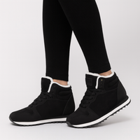 Dominique | Unisex Urban Fleece-Sneaker – Schwarz