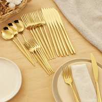Sterling | 30-teiliges goldenes Edelstahl-Besteckset – Gold