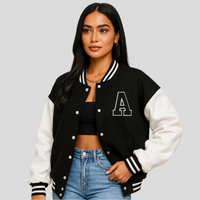 Bomberjacke Rosa – Zeitloses Design und bequiler Schnitt für Damen – Schwarz