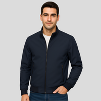 Leichte Steppjacke mit Stehkragen für Herren – Dunkelblau