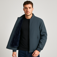 Bomberjacke mit Fleecefutter für Herren – Dunkelgrün