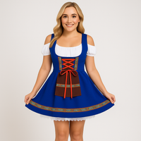 Oktoberfest Kleid Damen – Klassisches Trachtenoutfit – Blau