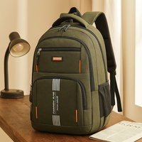 Herrenrucksack mit großem Fassungsvermögen – Stylische Reisetasche mit Laptopfach und mehreren Taschen – Grün