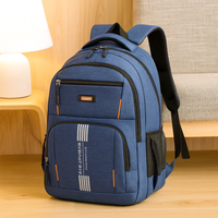 Herrenrucksack mit großem Fassungsvermögen – Stylische Reisetasche mit Laptopfach und mehreren Taschen – Blau