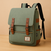 Robuste Outdoor-Tasche für Damen und Herren mit Laptop-Aufbewahrung – Grün