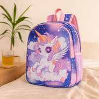 2025 Prinzessinnen-Rucksack für Mädchen – Leichte, faltbare Tasche mit süßem Wolken-Design – Marine