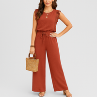 Elegantes 2-teiliges Set für Damen – Einzigartiges Design mit raffinierten Details – Ziegelrot