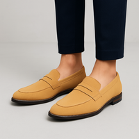 Jameson Wildleder-Loafer für Herren – Weiche Slip-On-Freizeitschuhe – Camel
