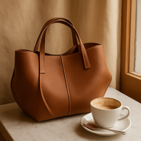 Vintage-Schultertasche für Damen – Große und stylische Handtasche jetzt im Angebot – Braun