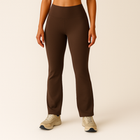 Weite Yogahose für Damen – Braun