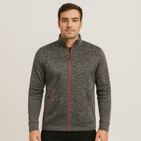 Caleb Eleganter Stretch-Cardigan – Dunkelgrau