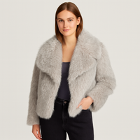 Claudia - Klassischer Damen Wintermantel – Grau