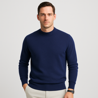 Herren Strickpullover | Legere Form mit ruhiger Linienführung – Marine