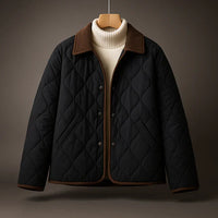 Solenne Quilted Jacket – Schwarz