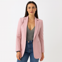 Damen Longblazer – Eleganter Blazer für Stilvolle Outfits – Rosa