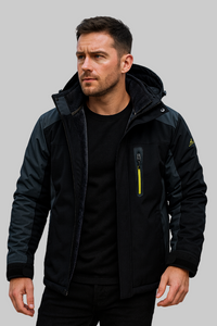 Herren-Winterjacke – Optimaler Schutz für kalte Tage – Grau